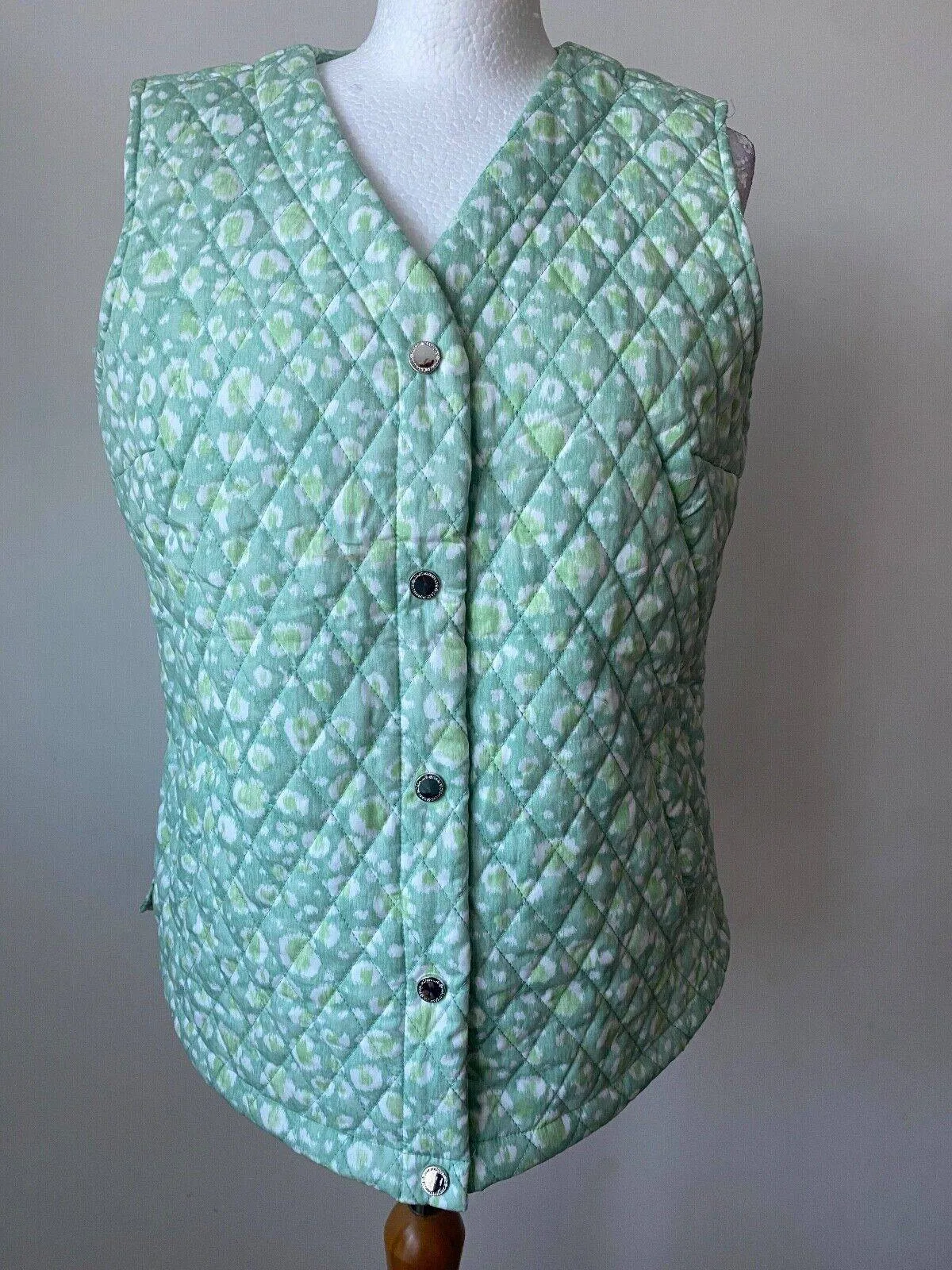 Isaac Mizrahi Live! Quilted Cotton Vest Gilet sold by eAura product image thumbnail 2