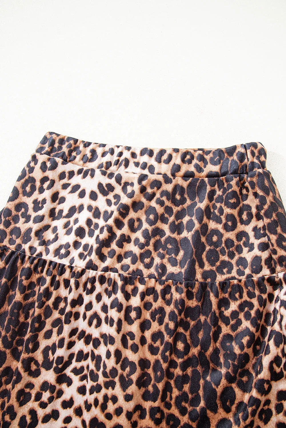 Leopard Tiered Tiered Mini Skirt sold by eAura product image thumbnail 5