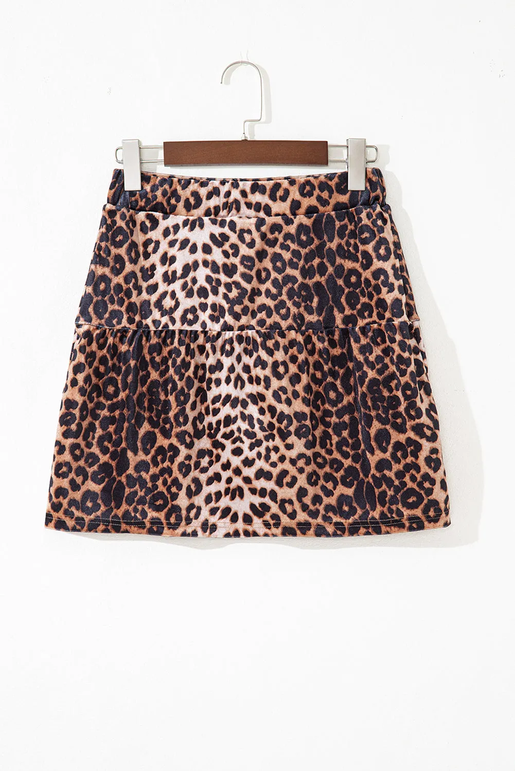 Leopard Tiered Tiered Mini Skirt sold by eAura product image thumbnail 3