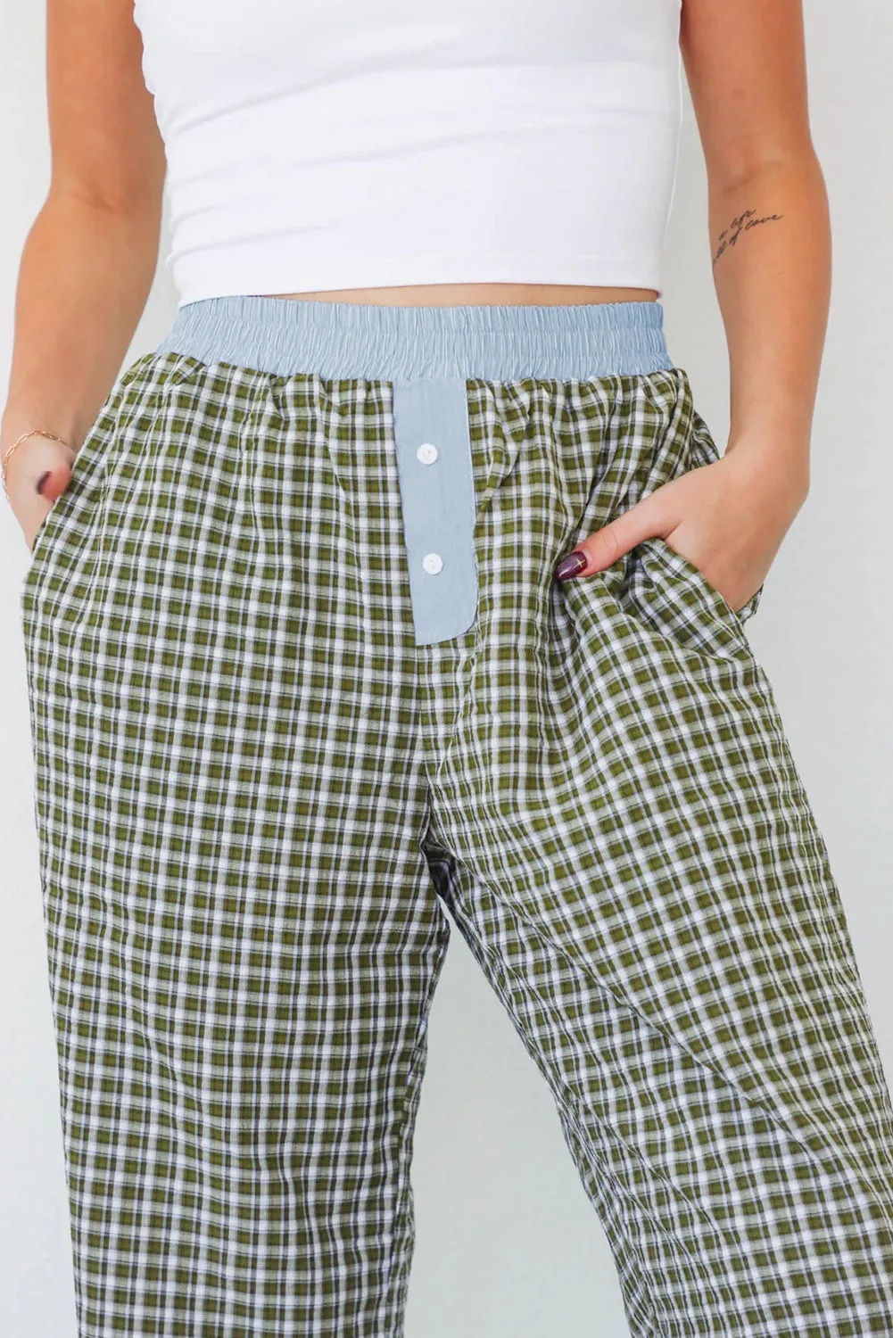 Preppy Gingham Boxer Trousers sold by eAura product image thumbnail 4