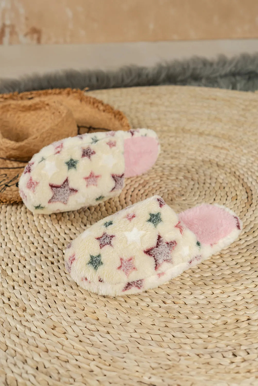 Star Pattern Plush Slippers sold by eAura product image thumbnail 4