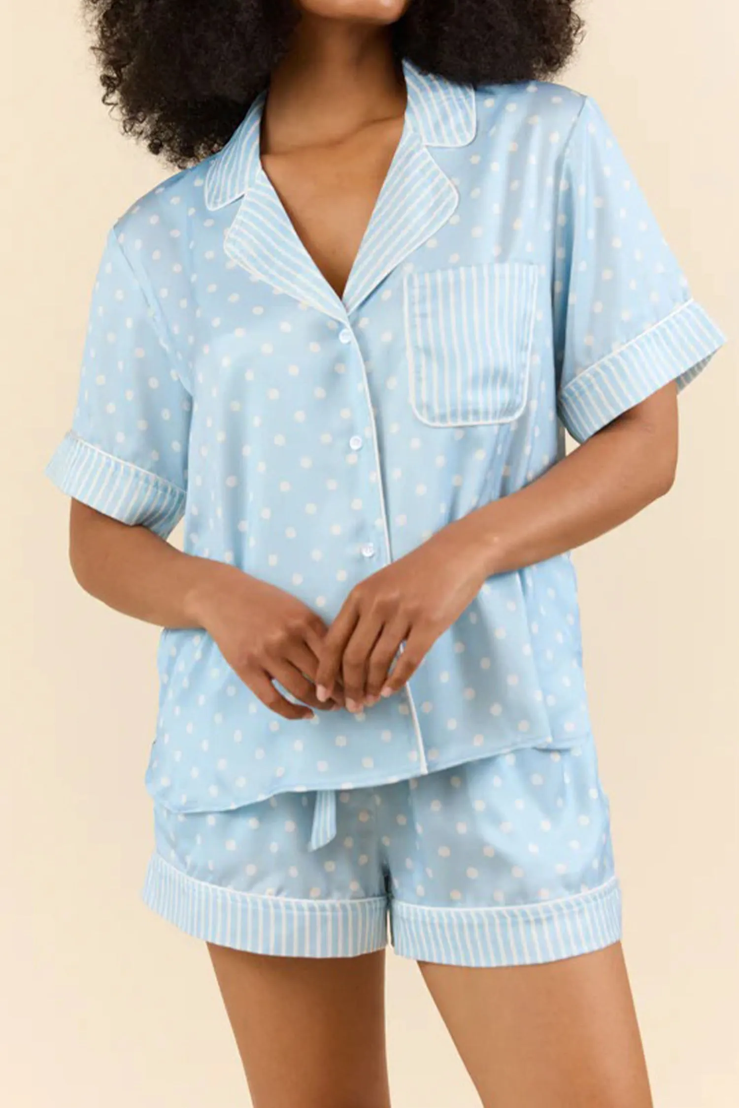 Polka Dot Print Soft Short Pyjama Set sold by eAura product image thumbnail 2