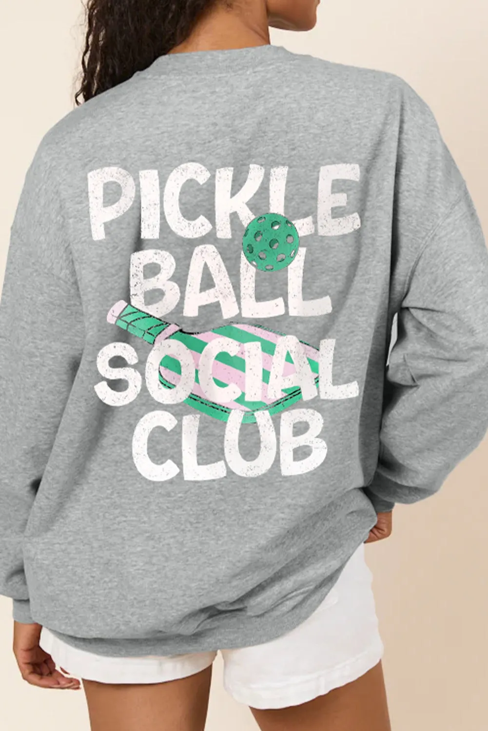 PICKLE BALL SOCIAL CLUB Game Day Graphic Sweatshirt sold by eAura product image thumbnail 2