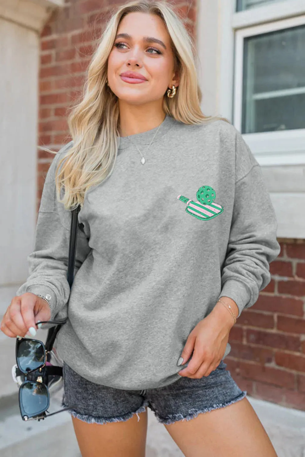 PICKLE BALL SOCIAL CLUB Game Day Graphic Sweatshirt sold by eAura product image thumbnail 3