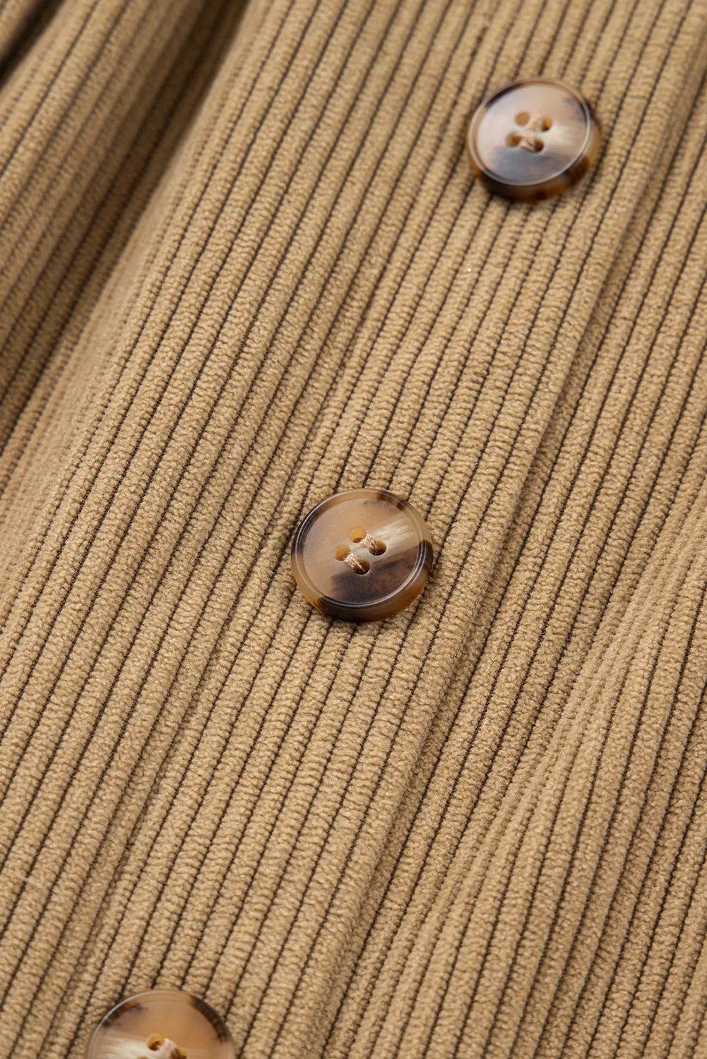 Soft Ribbed Buttoned Front Faux Pockets Mini Skirt sold by eAura product image thumbnail 5