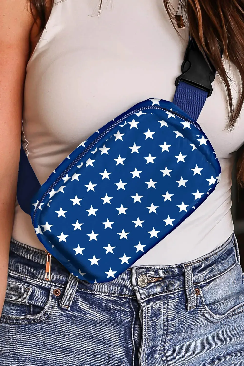 Independence Day Flag Star Print Crossbody Bag sold by eAura product image thumbnail 2