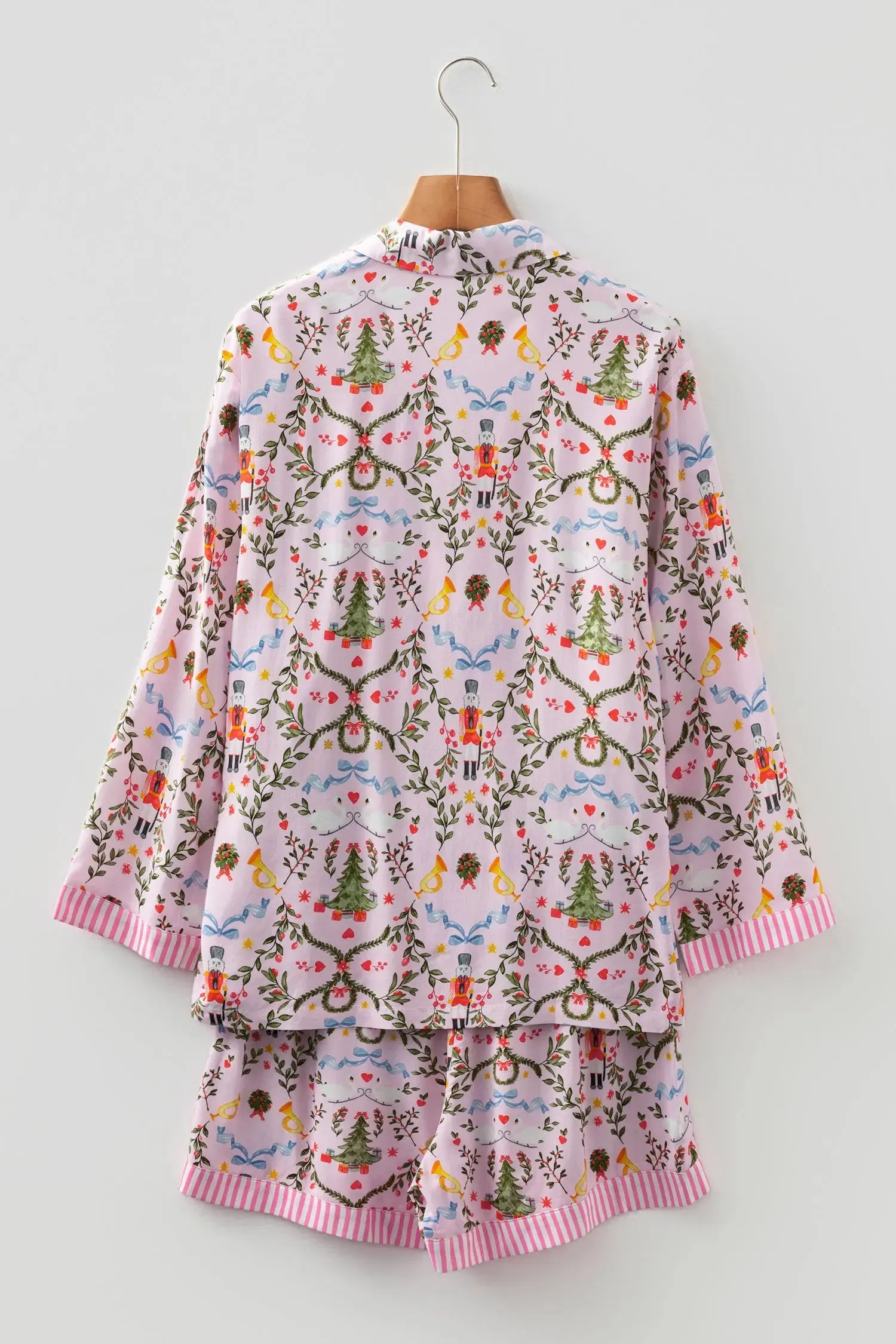 Christmas Print Nutcracker Long Sleeve Shorts 2pcs Pyjama Set sold by eAura product image thumbnail 3