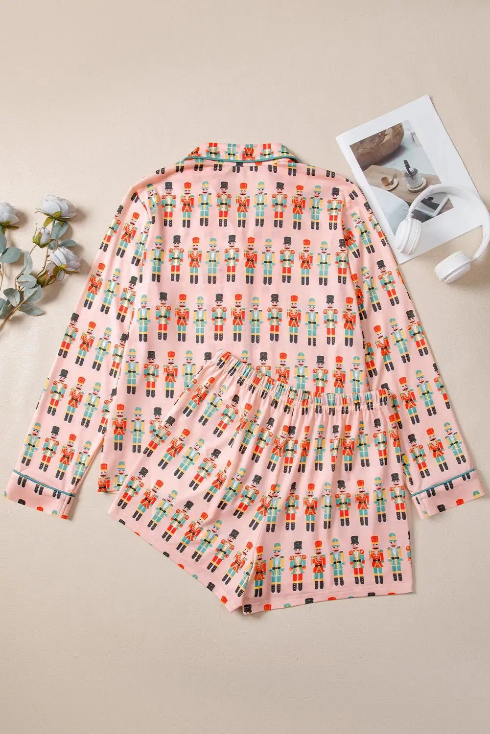 Nutcracker Long Sleeve Button Up and Shorts Pyjamas sold by eAura product image thumbnail 2