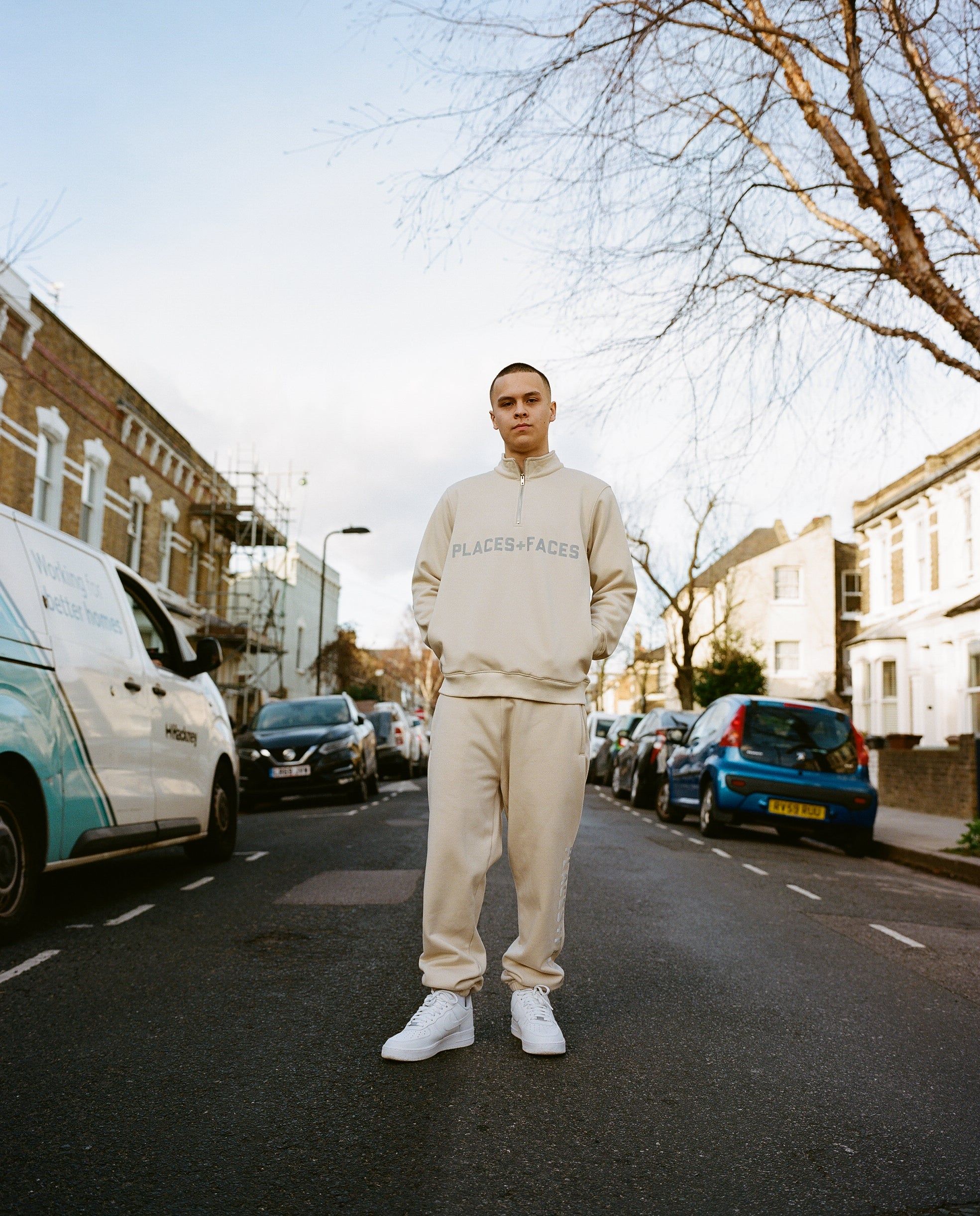 REFLECTIVE LOGO BOTTOMS - CREAM sold by Places + Faces product image thumbnail 3
