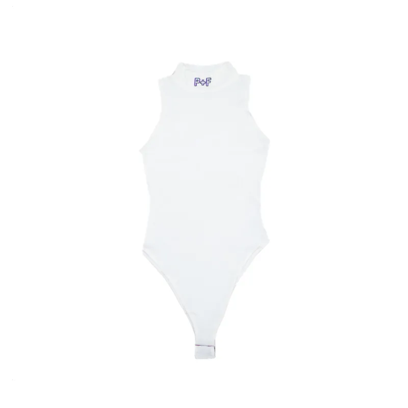 P+F BODYSUIT - WHITE/ NAVY made by Places + Faces