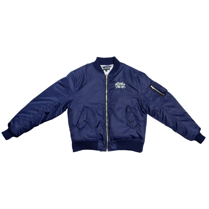 ANGEL MA-1 BOMBER JACKET - NAVY sold by Places+Faces