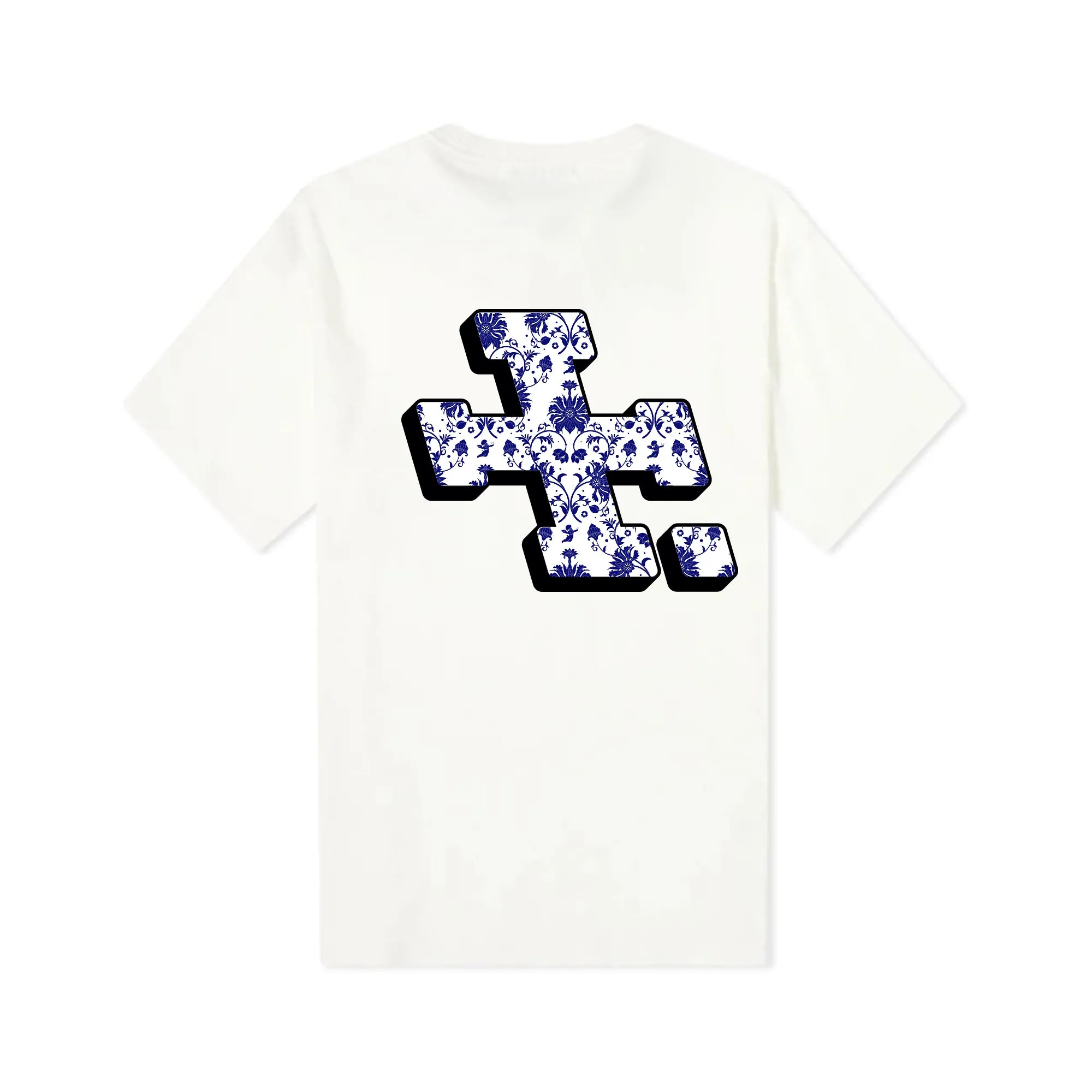 P+F x RIZLA TEE - WHITE/ BLUE sold by Places+Faces product image thumbnail 2