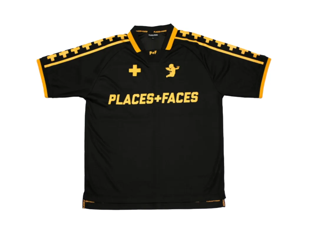 DROP ZONE JERSEY - BLACK/YELLOW sold by Places + Faces