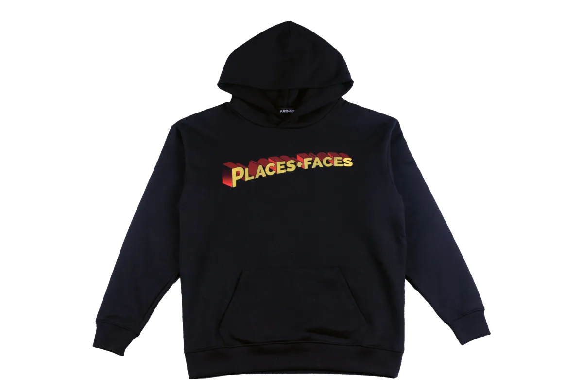 UP UP + AWAY HOODIE - BLACK made by Places + Faces