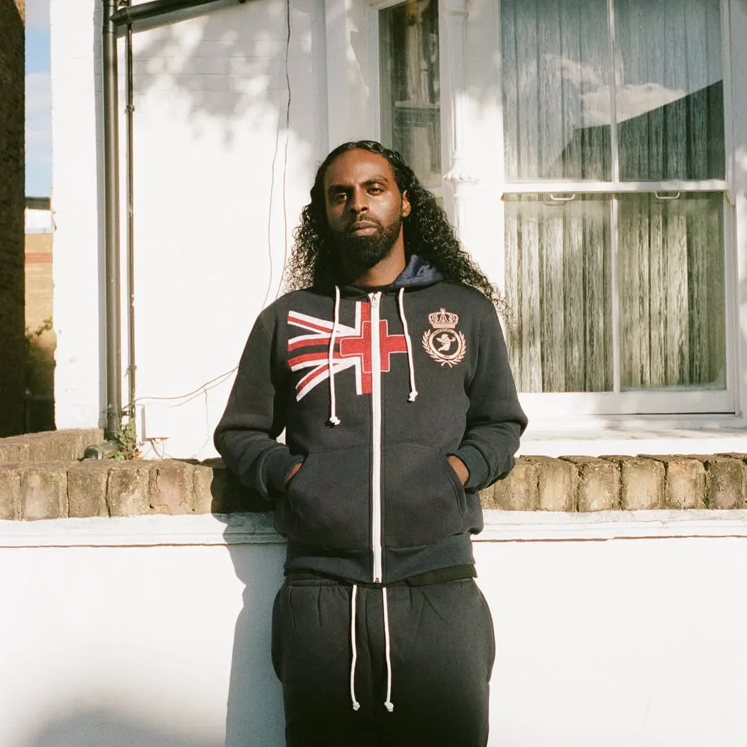 EMBLEM ZIP HOODIE - NAVY sold by Places + Faces product image thumbnail 3