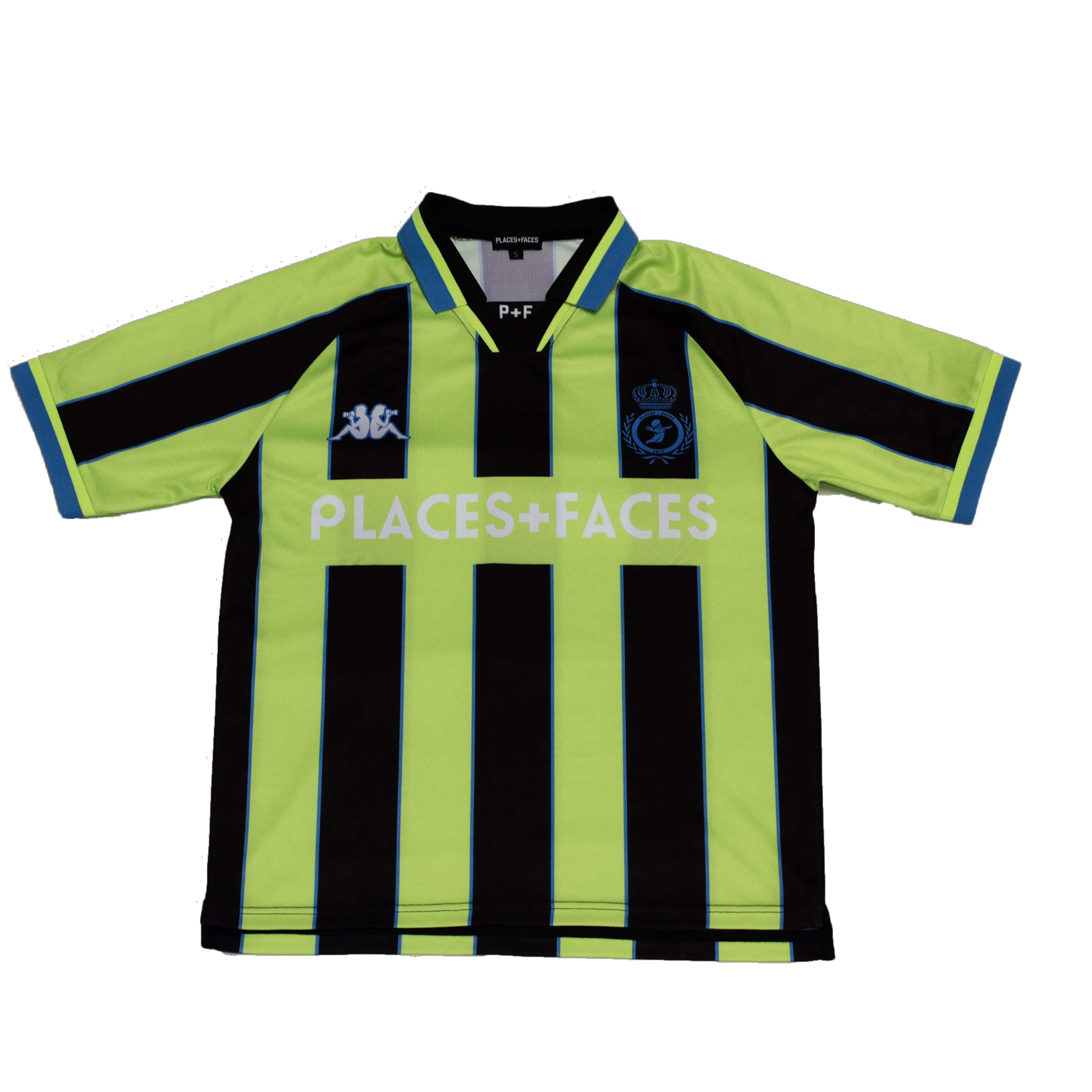 P+F CITY JERSEY - NEON GREEN/ BLACK sold by Places + Faces