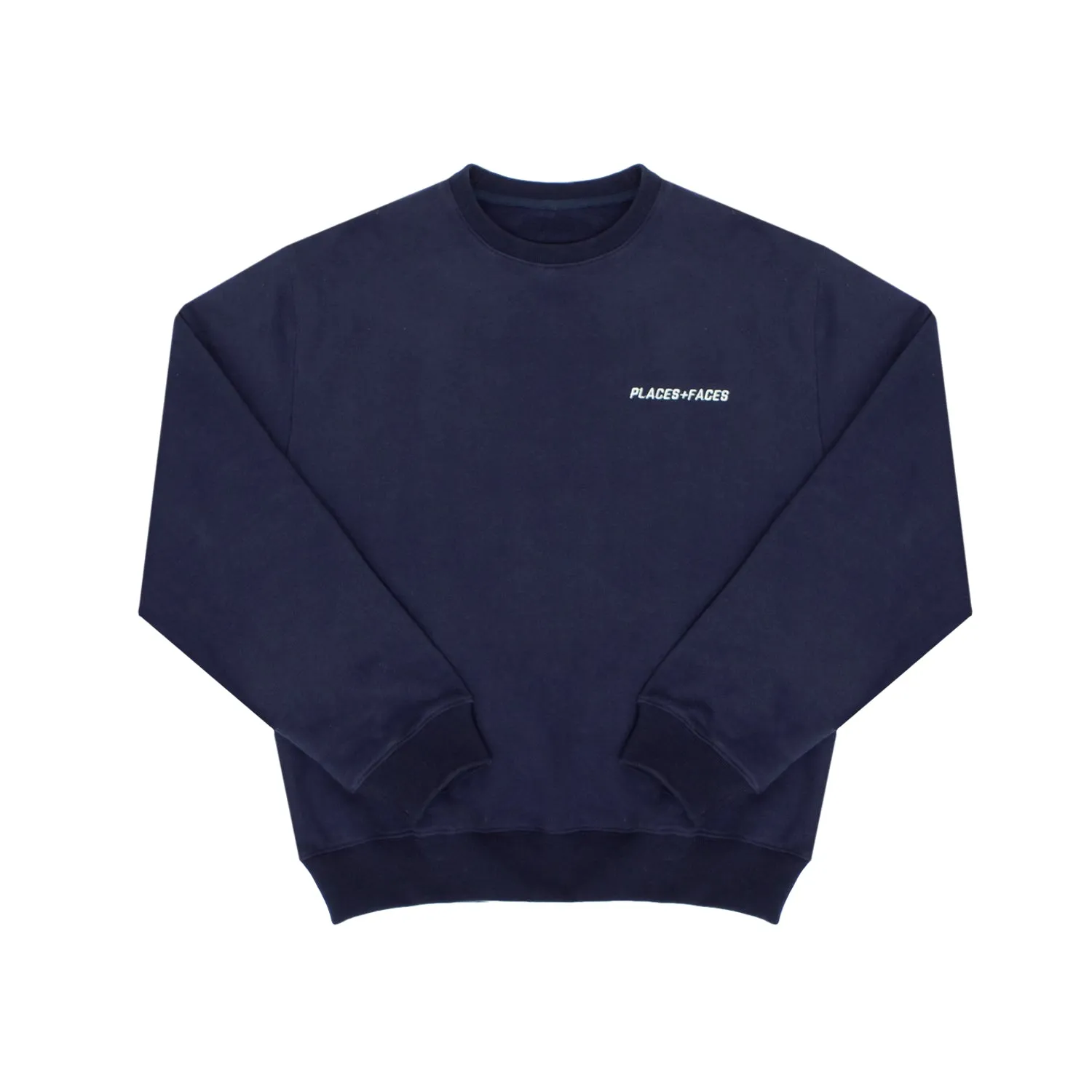 LOGO CREWNECK - NAVY sold by Places + Faces