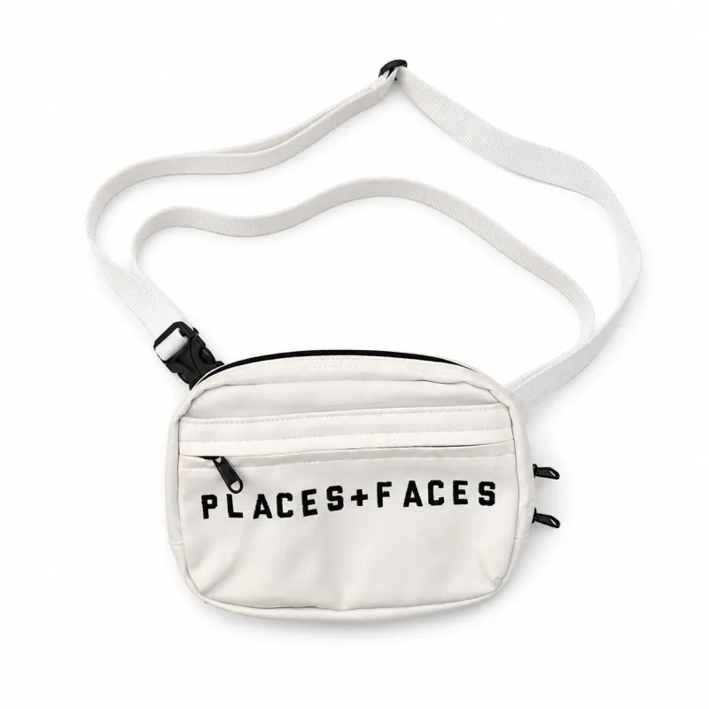OG FAUX LEATHER POUCH - WHITE SAMPLE made by Places + Faces