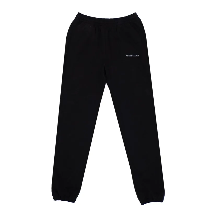 LOGO SWEATPANTS - BLACK made by Places + Faces