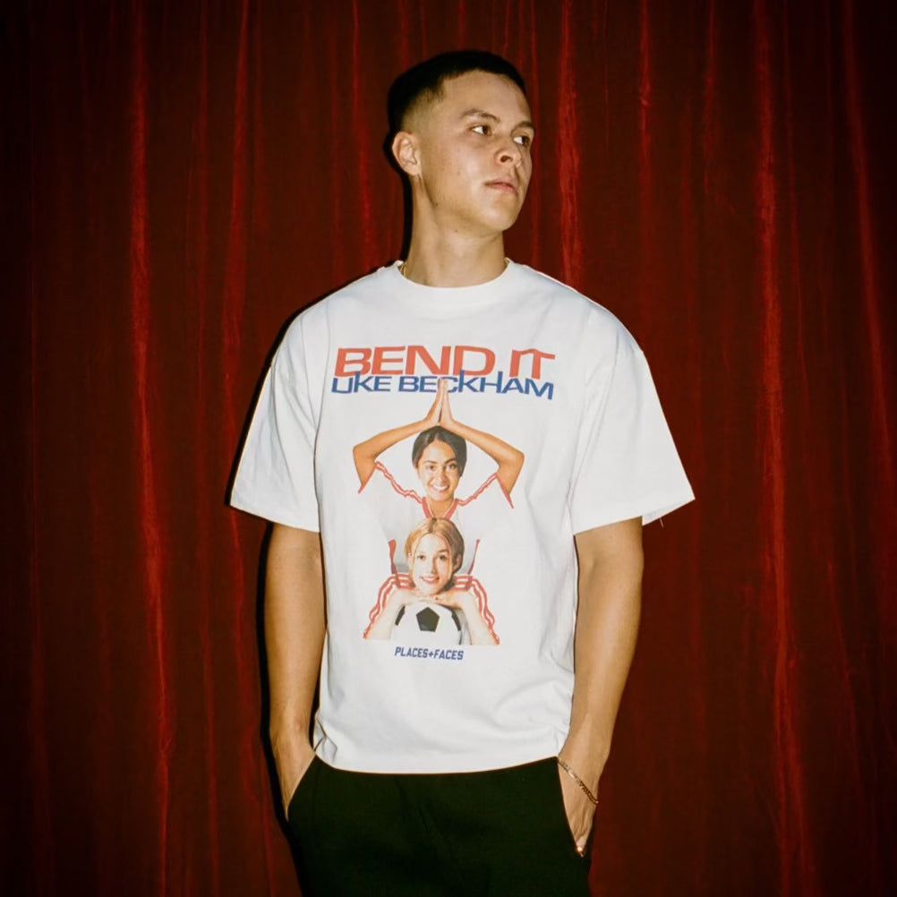 FILM CLUB T-SHIRT - BEND IT LIKE BECKHAM - WHITE sold by Places+Faces product image thumbnail 3
