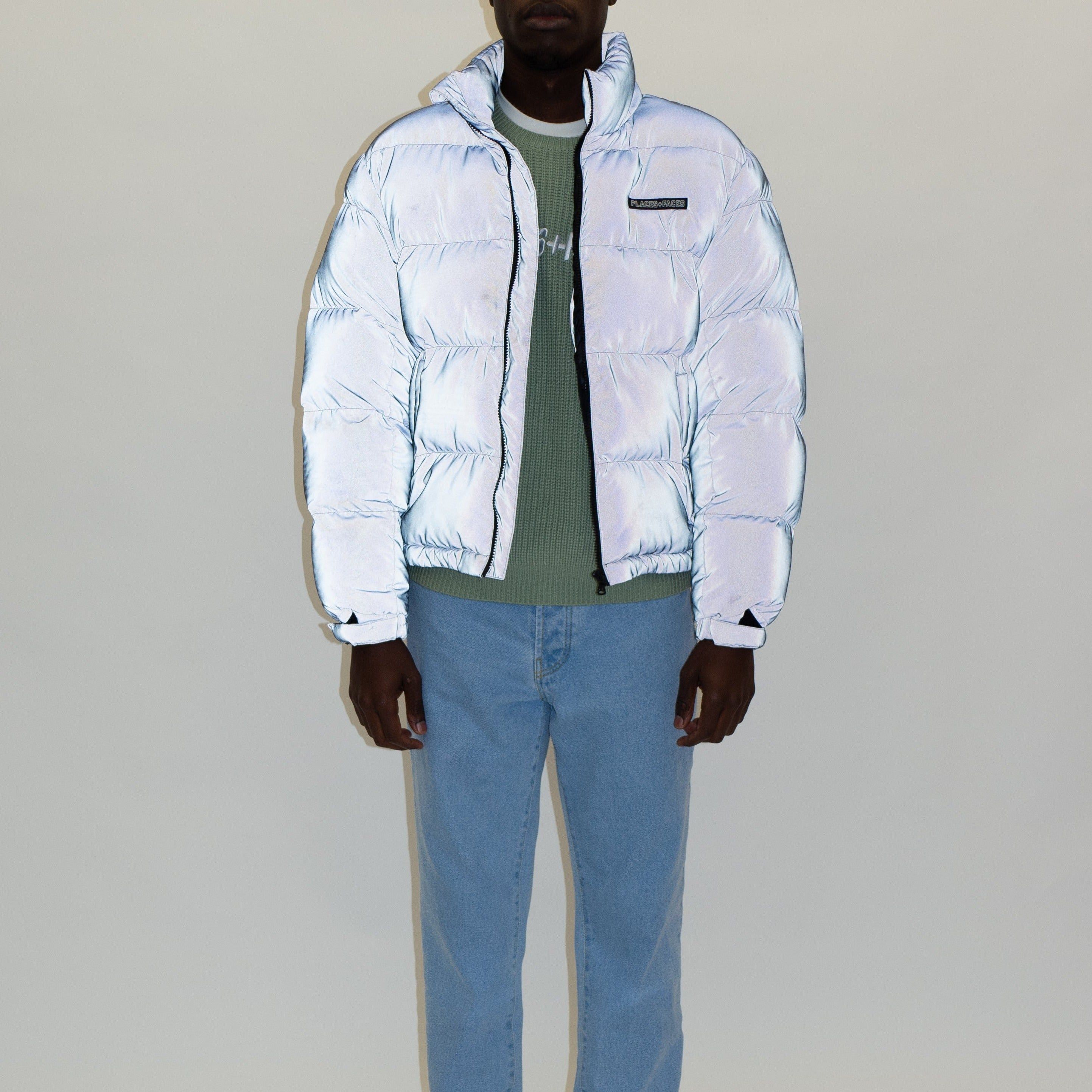 REFLECTIVE DOWN JACKET - SILVER 3M sold by Places + Faces product image thumbnail 3