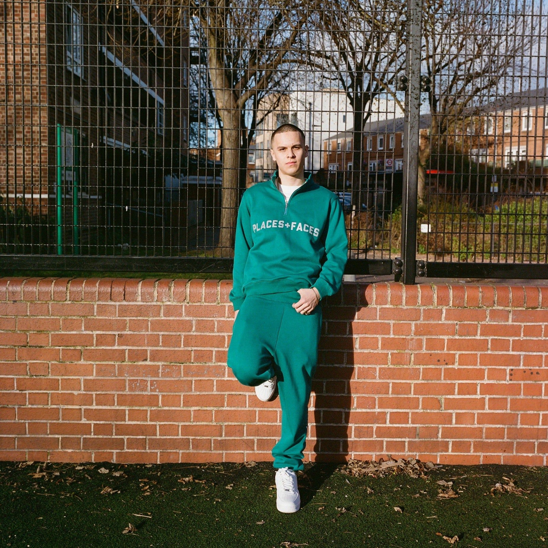 REFLECTIVE LOGO BOTTOMS - TEAL sold by Places + Faces product image thumbnail 3