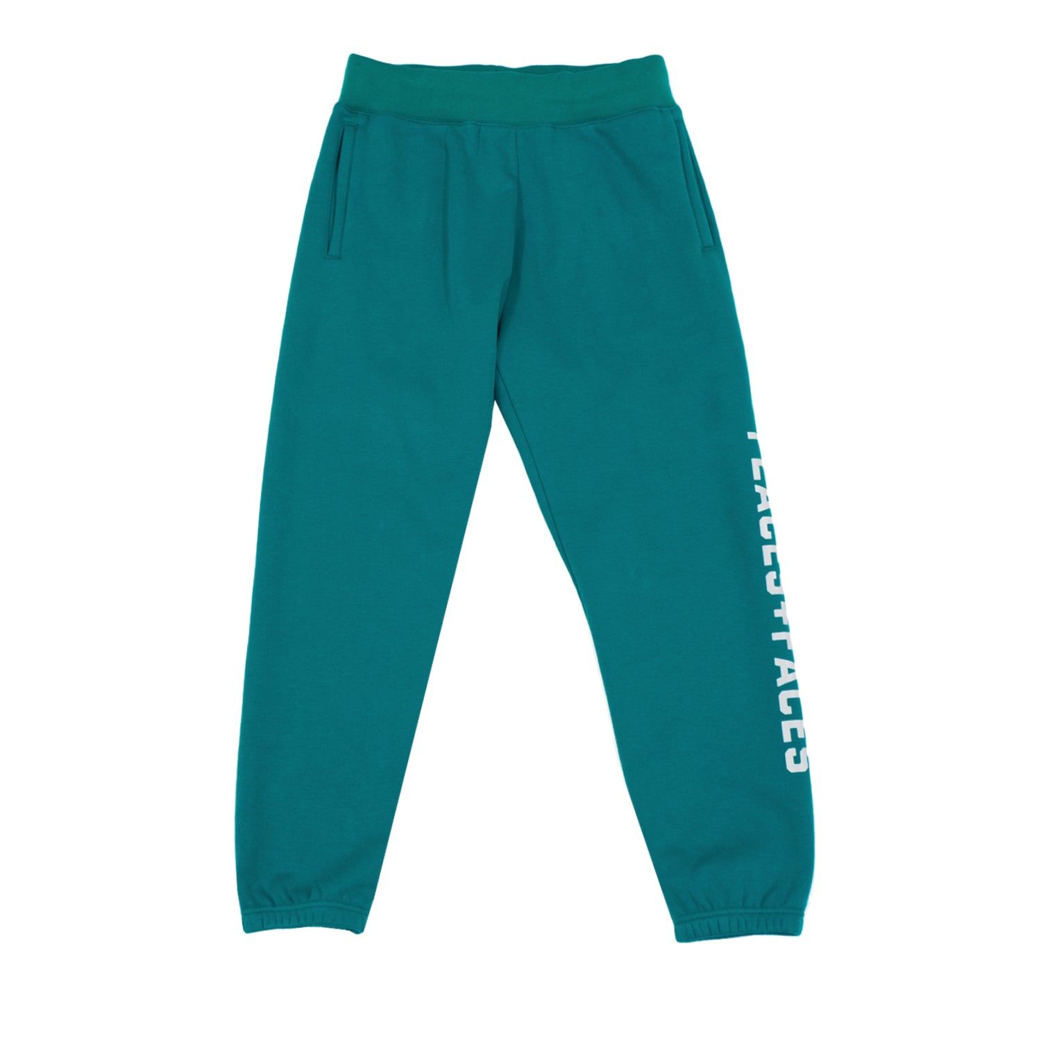 REFLECTIVE LOGO BOTTOMS - TEAL sold by Places + Faces