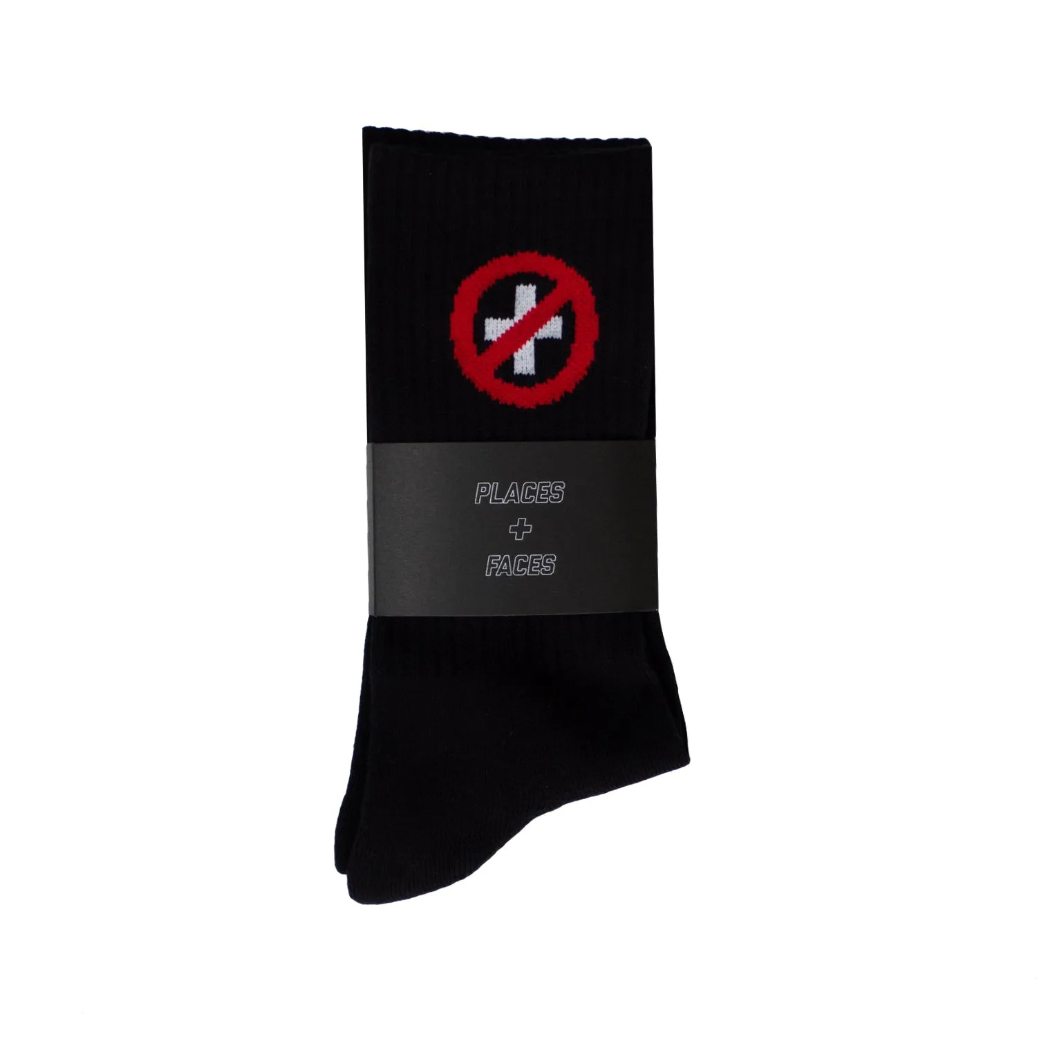 CAUTION SOCKS - BLACK sold by Places + Faces