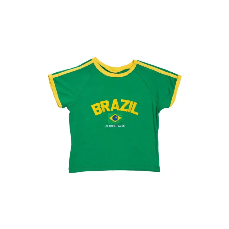 BRAZIL BABY TEE - GREEN (PRE-ORDER) made by Places + Faces