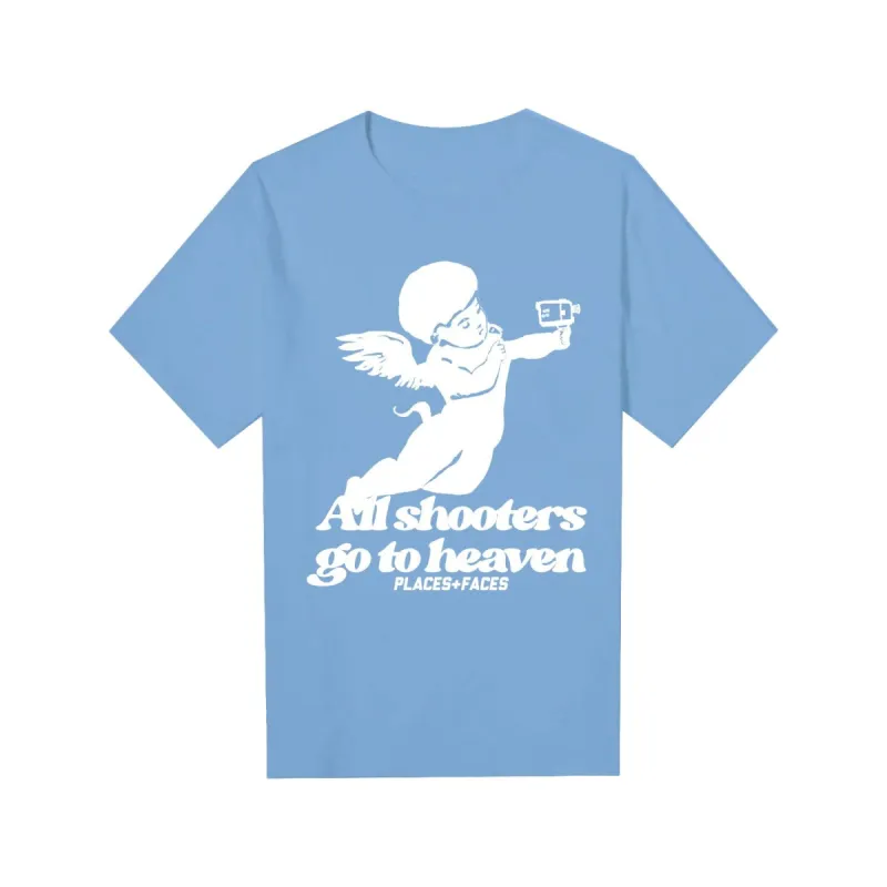 HEAVEN T-SHIRT - BLUE/WHITE sold by Places+Faces