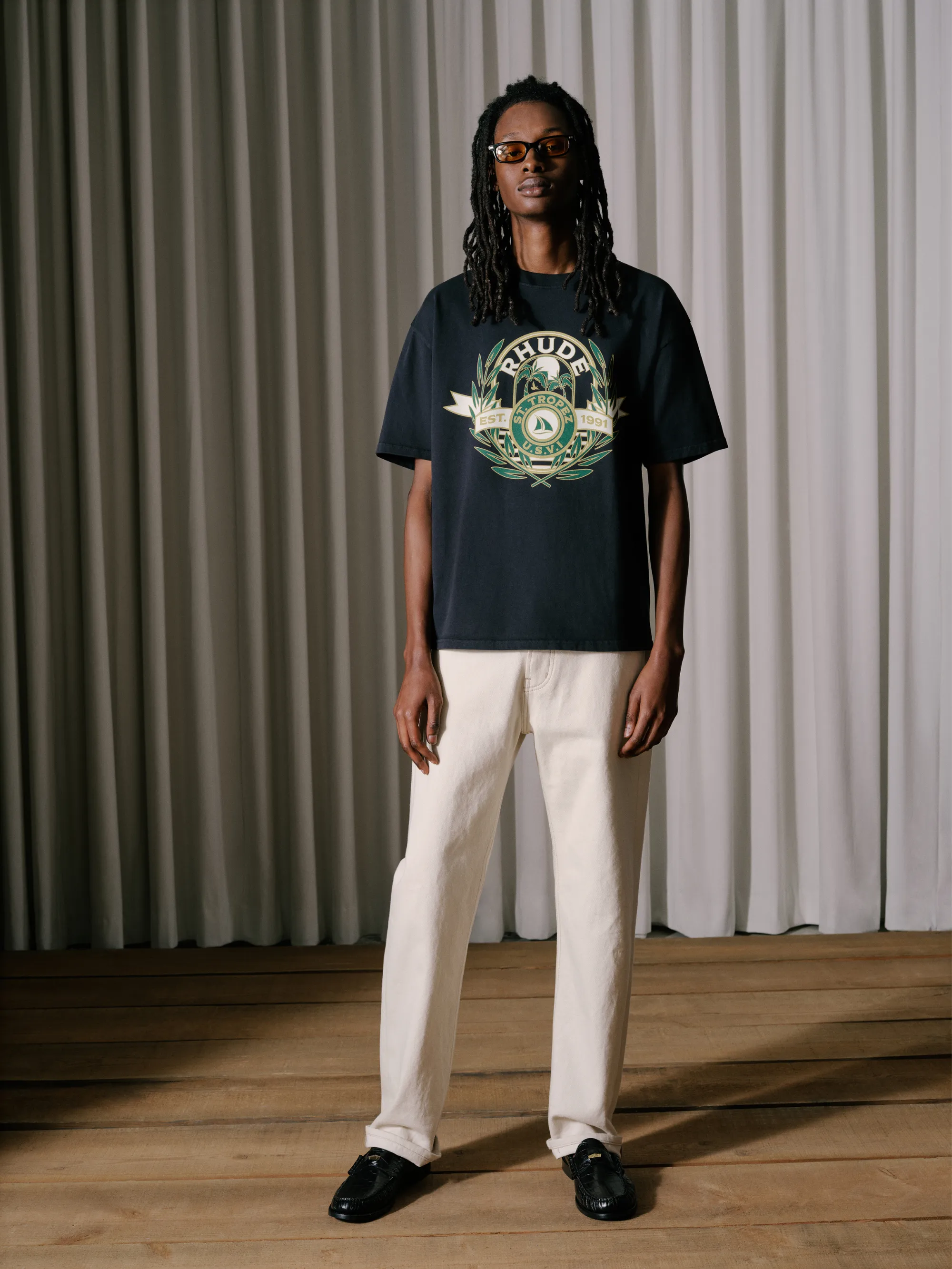 ST. TROPEZ YACHT CREST TEE sold by Rhude product image thumbnail 2