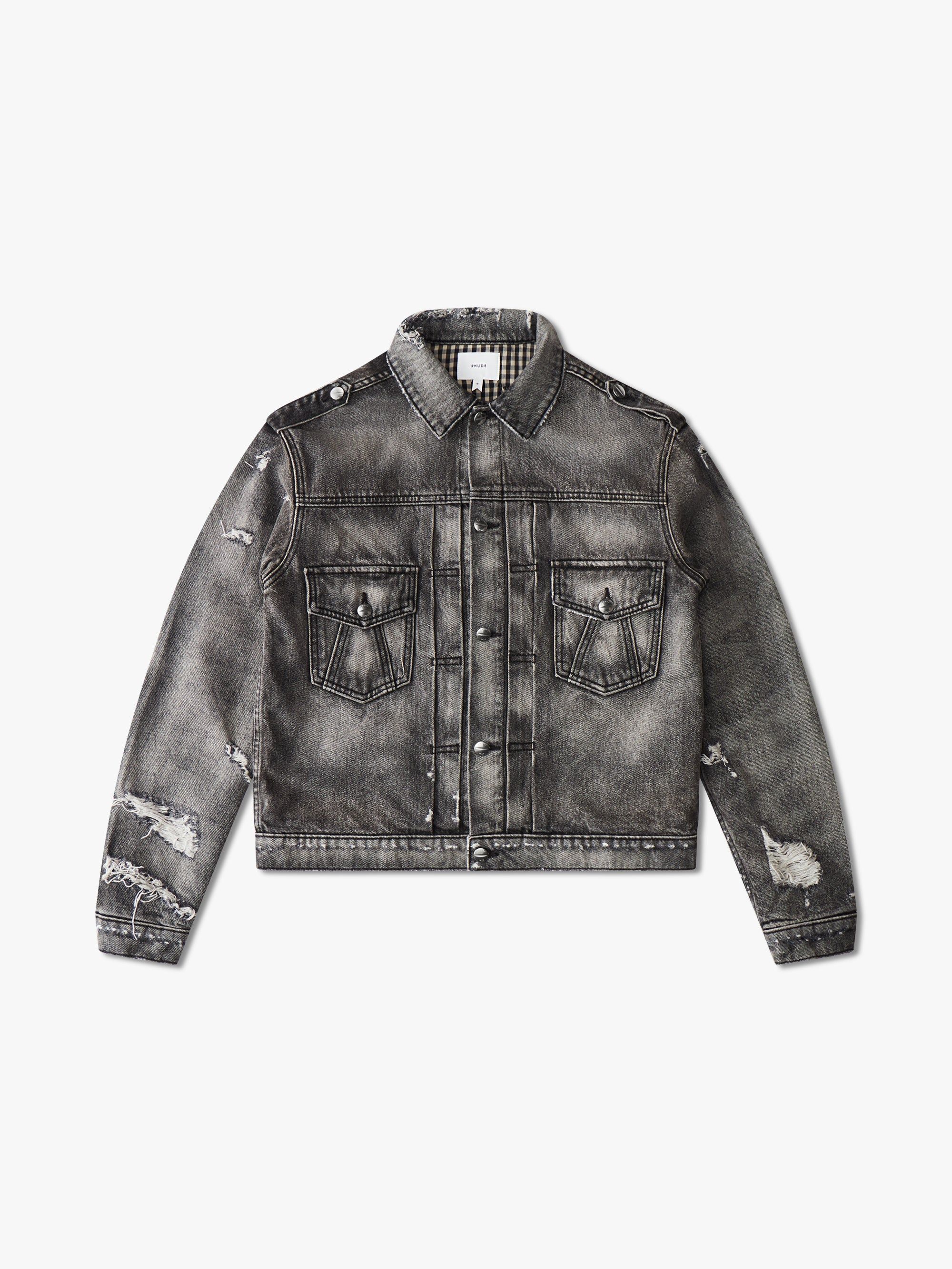 RHUDE DENIM TRUCKER JACKET sold by Rhude