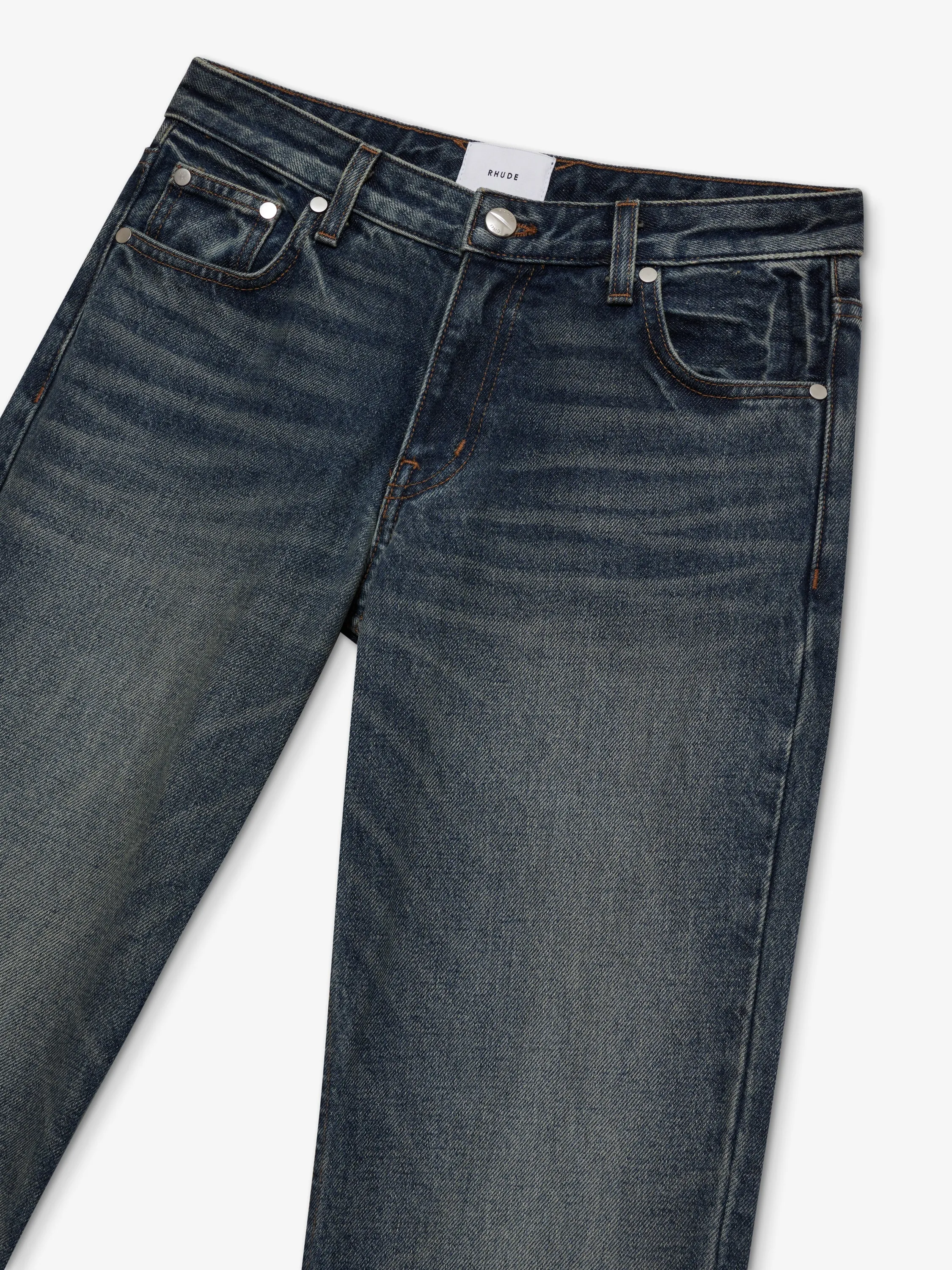 LOW-WAIST FLARE DENIM sold by Rhude product image thumbnail 5