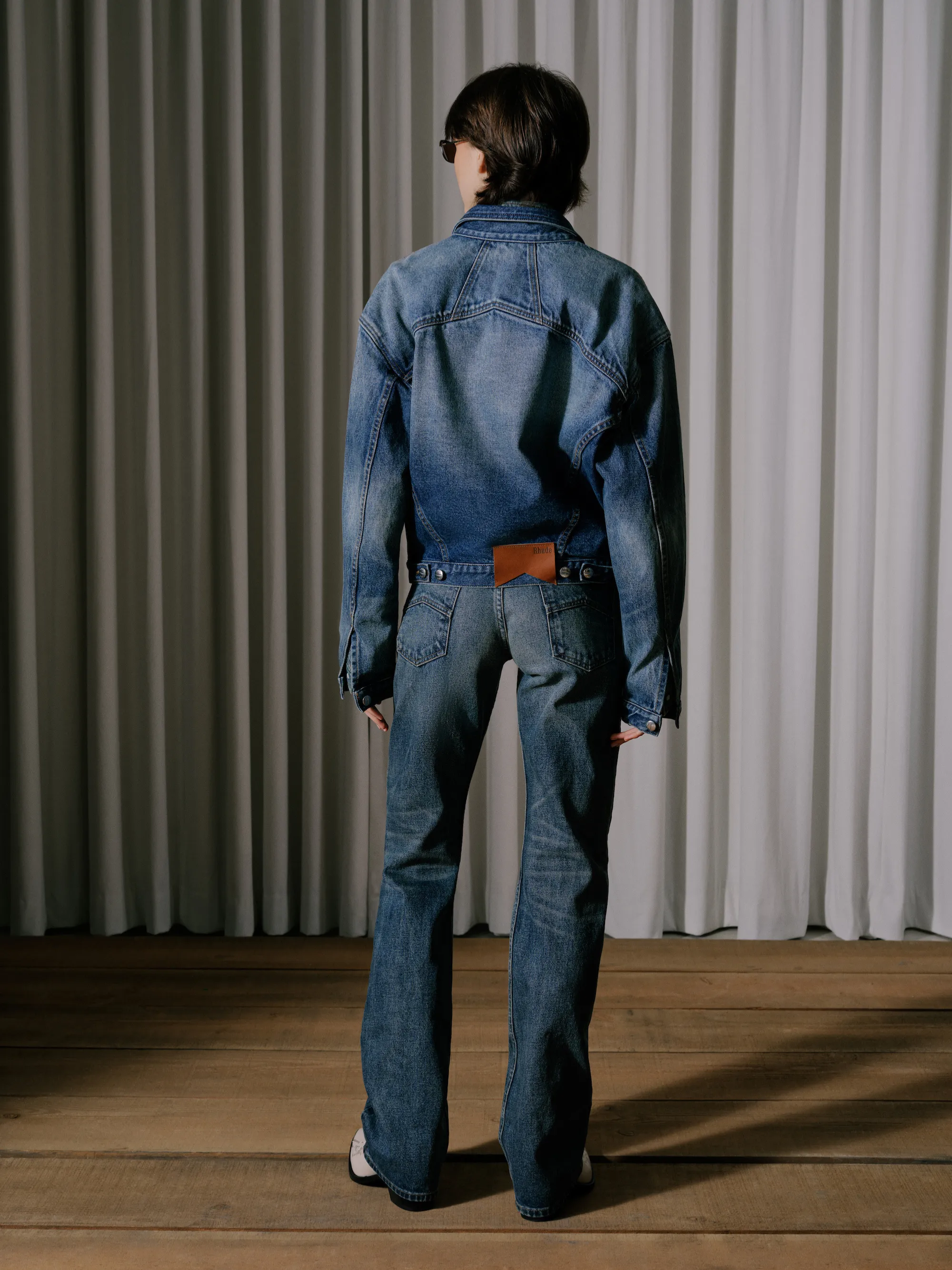 LOW-WAIST FLARE DENIM sold by Rhude product image thumbnail 4