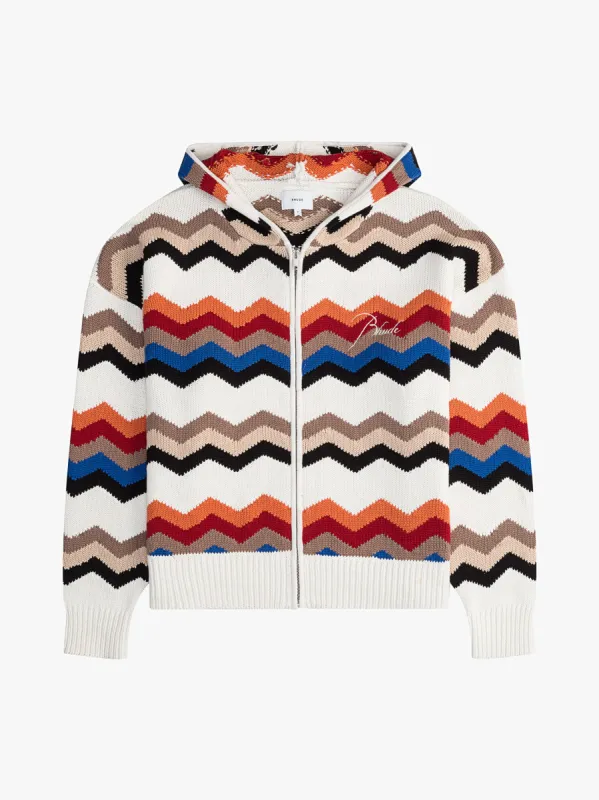 RHUDE CYRIL KNIT ZIP-UP sold by Rhude