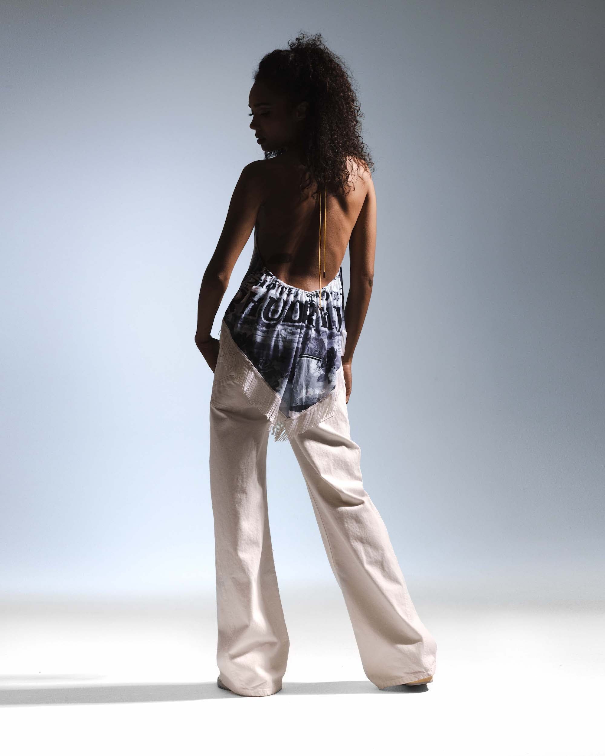 CITY-PRINT GATHERED TOP sold by Rhude product image thumbnail 5