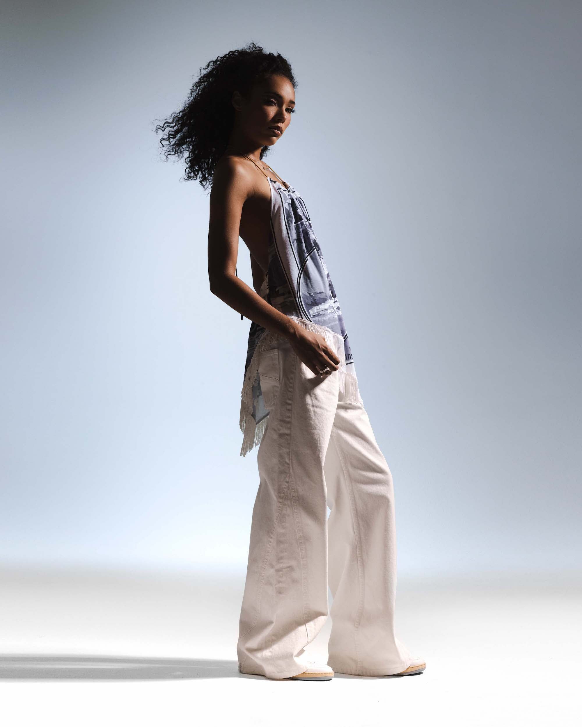 CITY-PRINT GATHERED TOP sold by Rhude product image thumbnail 4