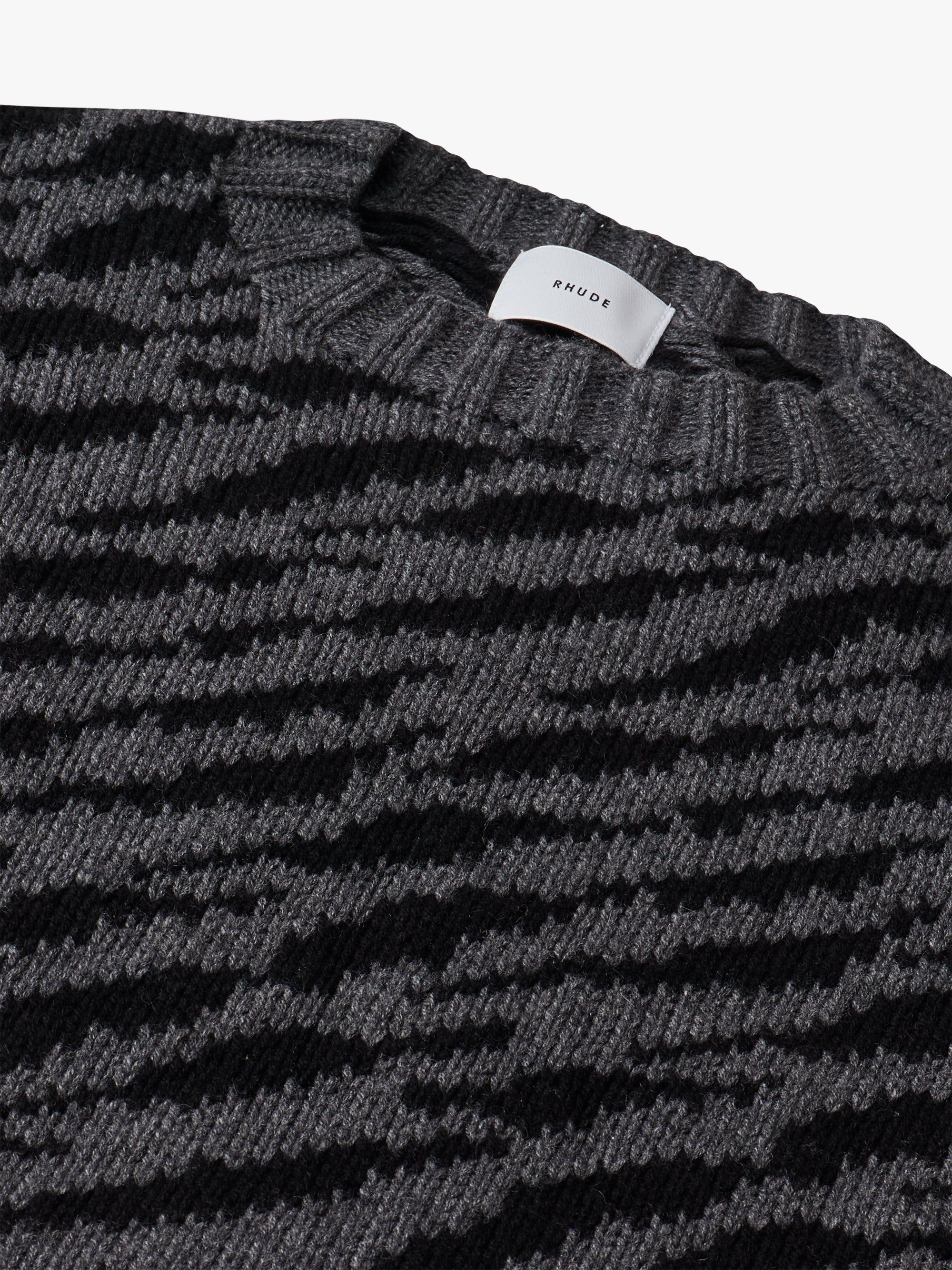 ZEBRA KNIT CREWNECK sold by Rhude product image thumbnail 3