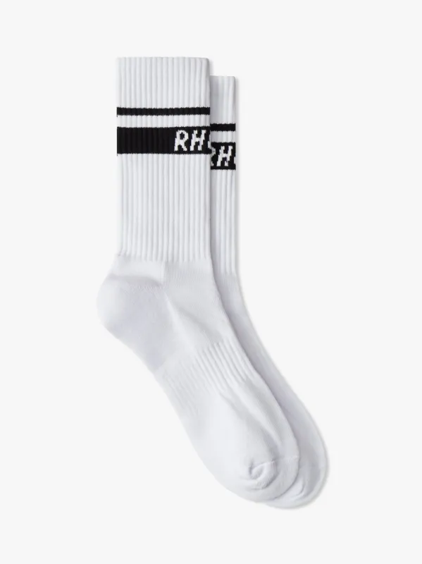TWO STRIPE LOGO SOCKS sold by Rhude