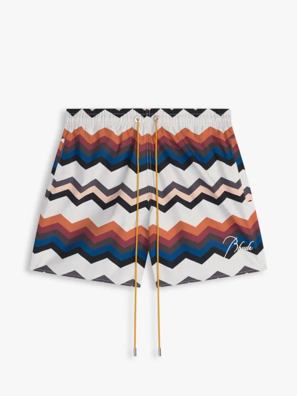 ZIG ZAG SWIM TRUNKS sold by Rhude