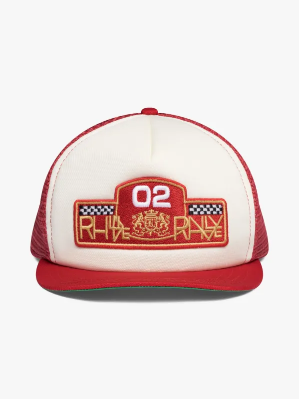 RHUDE RALLY PRIX TRUCKER HAT sold by Rhude