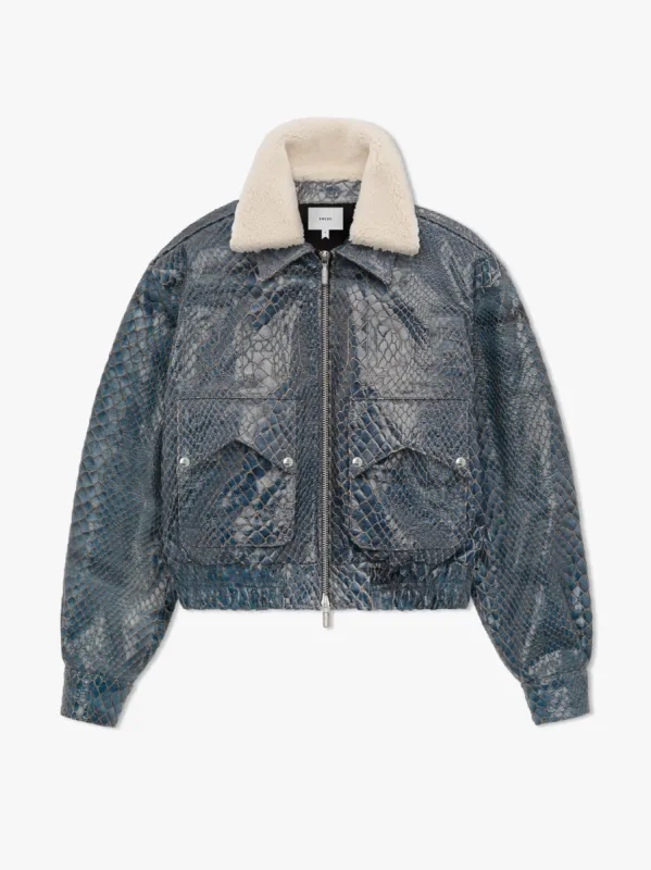 BLUE CROCODILE PILOT JACKET sold by Rhude