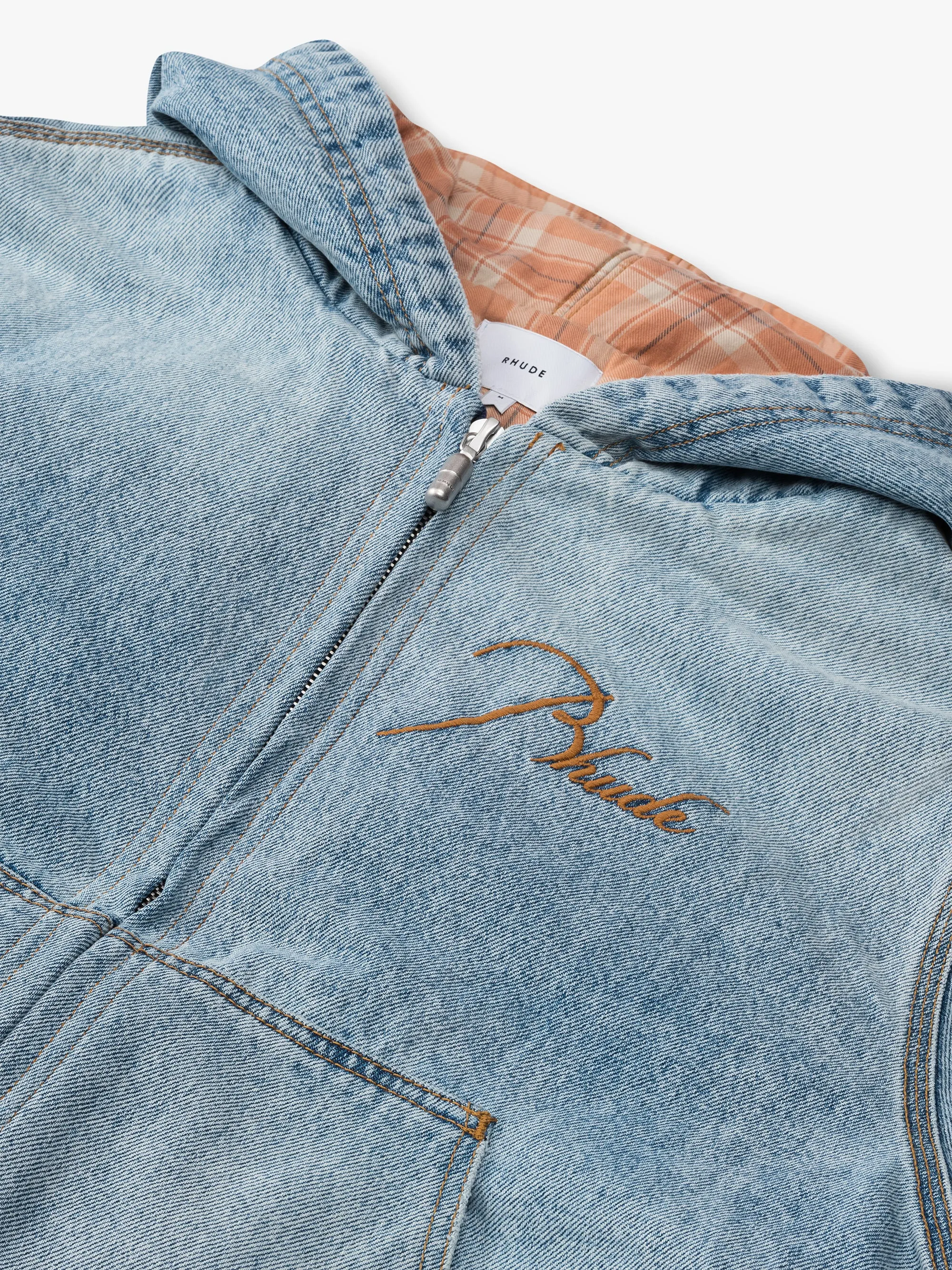 DENIM HOODIE sold by Rhude product image thumbnail 3