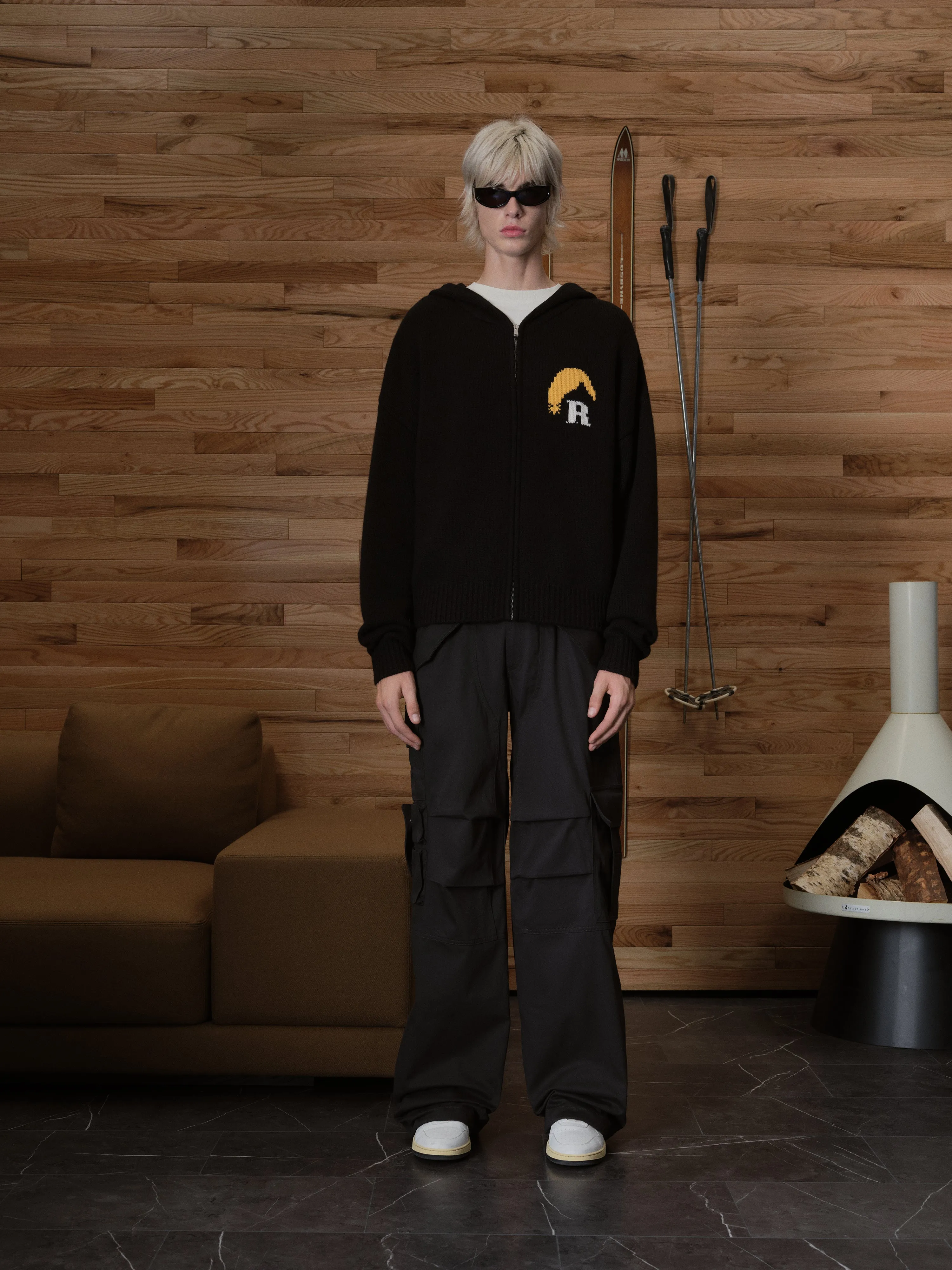 MOONLIGHT KNIT ZIP UP HOODIE sold by Rhude product image thumbnail 2