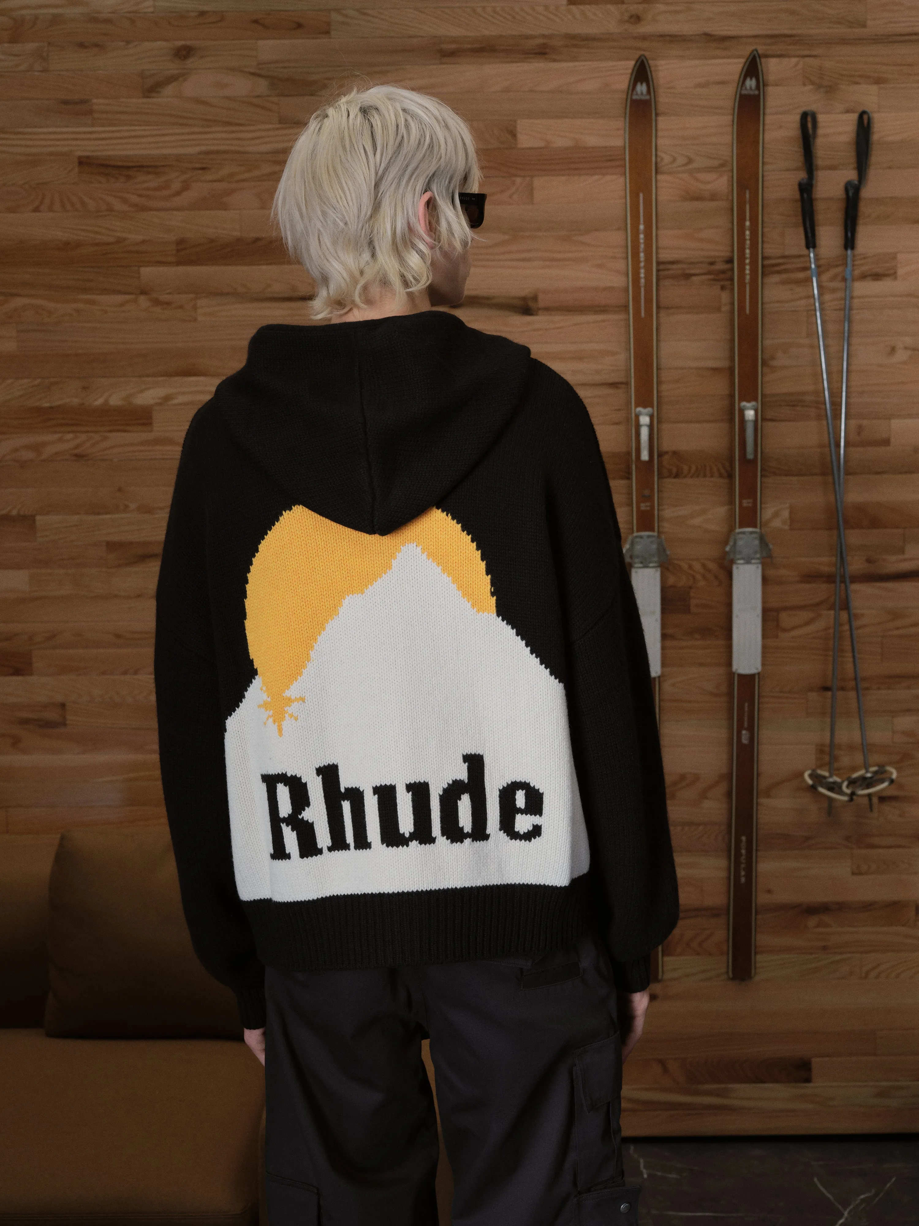 MOONLIGHT KNIT ZIP UP HOODIE sold by Rhude product image thumbnail 4
