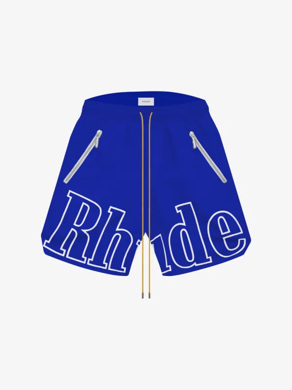 RH LOGO SHORTS sold by Rhude