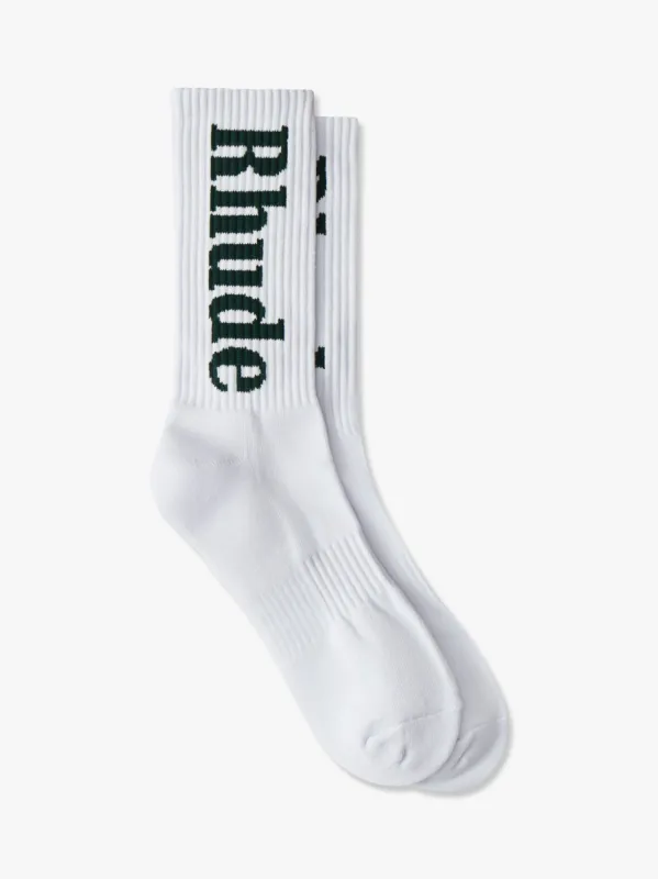 RH VERTICAL LOGO SOCKS sold by Rhude