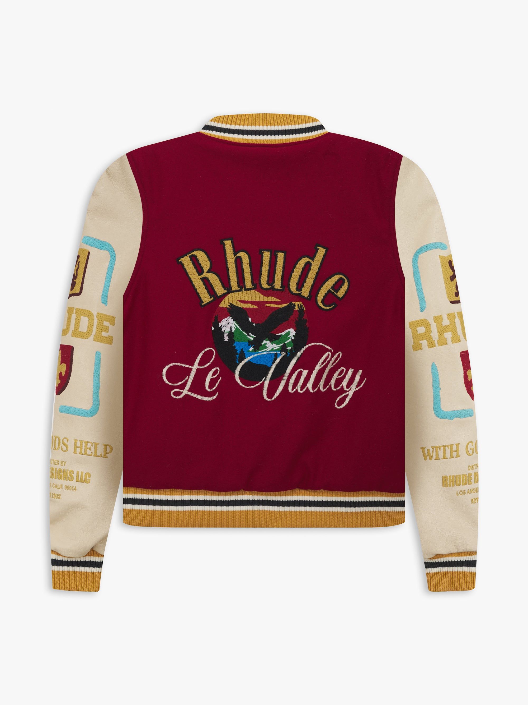 LE VALLEY VARSITY JACKET sold by Rhude product image thumbnail 2