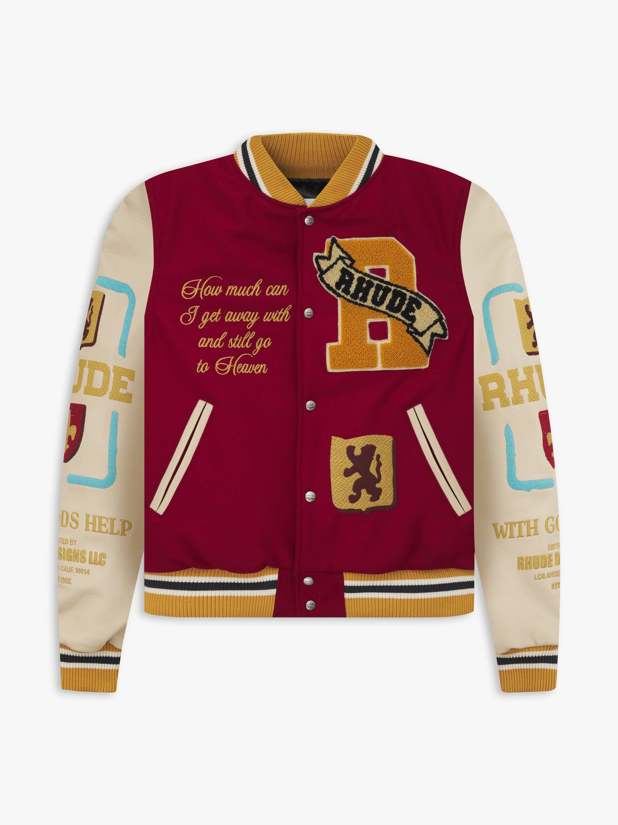 LE VALLEY VARSITY JACKET sold by Rhude