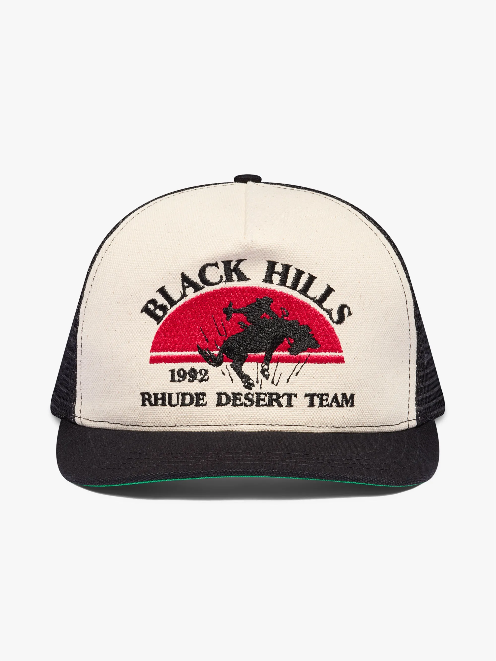 BLACK HILLS CANVAS TRUCKER HAT sold by Rhude
